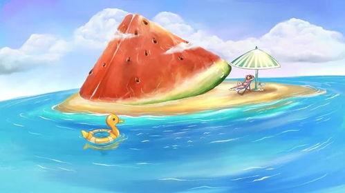 海边吃瓜群众趣事,吃瓜群众的欢乐时光